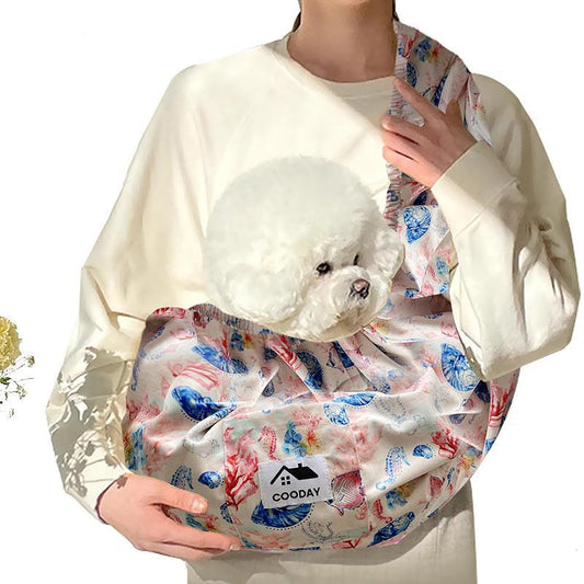 Hands-Free Pet Floral Print Carrier
