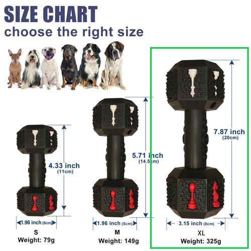 Dog Chew Toys for Aggressive Chewers Non-Toxic Dental Pet Toy forLarge